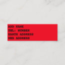 Pesquisar por berço cartao de visita Vermelho