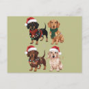 Pesquisar por natal dachshund cartoes postais Papais noeis