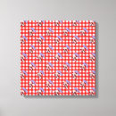 Pesquisar por xadrez impressão de canvas Vermelho