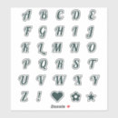 Pesquisar por alfabeto verde adesivos Monograma