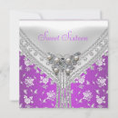 Pesquisar por festa de branca roxa aniversário convites Branco