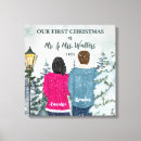 Pesquisar por primeiro natal impressão de canvas Newly weds