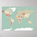 Pesquisar por mapa mundo moderno pósteres pôsteres Vintage