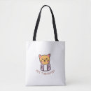 Pesquisar por gato dos desenhos animados bolsas tote Kawaii