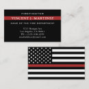 Pesquisar por bombeiro cartao de visita Linha vermelha fina