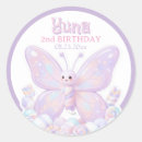 Pesquisar por aniversário roxo da borboleta adesivos For kids