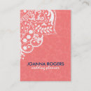 Pesquisar por coral floral padrao cartao de visita Azul