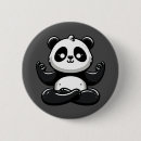 Pesquisar por desenhos animados da panda botons Preto e branco