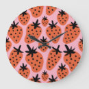 Pesquisar por fundo morangos relogios de parede Padrão