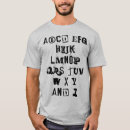 Pesquisar por letra alfabética camisetas Abc