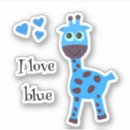 Pesquisar por girafa azul adesivos Animal