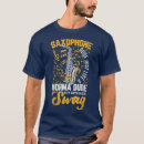 Pesquisar por música saxofone camisetas Azul