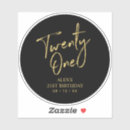 Pesquisar por aniversário de 21 anos adesivos Tipografia