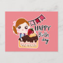 Pesquisar por bolo aniversario menina cartoes postais Vintage