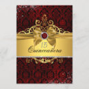 Pesquisar por rubi vermelho convites Quinceanera