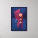 Pesquisar por formas geométricas impressão de canvas Azul
