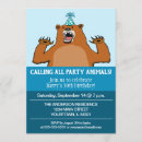 Pesquisar por animais engraçados convites Urso