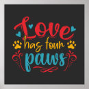 Pesquisar por patas do cão pôsteres Amante de cachorro