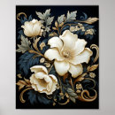 Pesquisar por fundo preto pôsteres Botânico