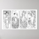 Pesquisar por mucha quatro estações pósteres pôsteres Vintage