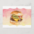 Pesquisar por hamburguer cartoes postais Aquarela