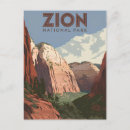 Pesquisar por vintage national park cartoes postais Zion