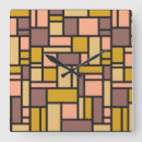 Pesquisar por mosaico colorido relogios de parede Abstrato