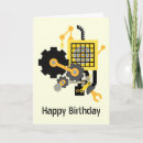 Pesquisar por engenheiro mecânico cartoes postais Máquina