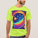 Pesquisar por planetas coloridos camisetas Arte espacial
