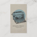Pesquisar por máquina escrever do vintage de cartao de visita Simples