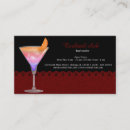 Pesquisar por visitas dos barman de cartao de visita Álcool