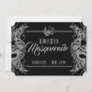 Pesquisar por mascarada preto e branco convites Elegante