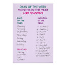 Pesquisar por meses do ano pôsteres Educação