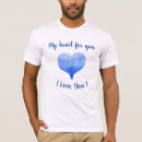 Pesquisar por coração azul dos namorados camisetas Fofo