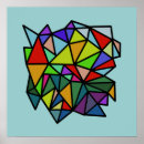 Pesquisar por triângulos coloridos pôsteres Geometria