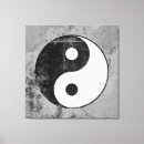 Pesquisar por yin yang da arte impressão de canvas Preto e branco
