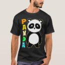 Pesquisar por panda colorida camisetas Kawaii