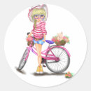 Pesquisar por bicicleta com flores adesivos Fofo