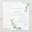 Pesquisar por flor azul amarela convites Bride