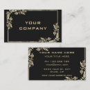 Pesquisar por texto do ouro cartao de visita For her