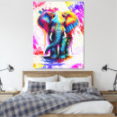 Pesquisar por elefante colorido impressão de canvas Qualquer pessoa