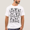 Pesquisar por flores preto e branco camisetas Abstrato