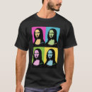 Pesquisar por retratos famosos camisetas Leonardo da vinci