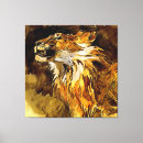 Pesquisar por arte da pintura do leão impressão de canvas Grandes felinos
