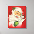 Pesquisar por vintage santa claus impressão de canvas Xmas