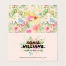 Pesquisar por folhas delicadas cartao de visita Rosa