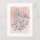 Pesquisar por borboleta cor de rosa cartoes postais For her