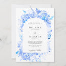 Pesquisar por floral branco azul 13 18 casamento convites Elegante