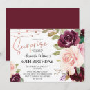 Pesquisar por festa de do marsala 60 aniversário convites Elegante