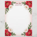 Pesquisar por flores vermelhas papel de carta Floral